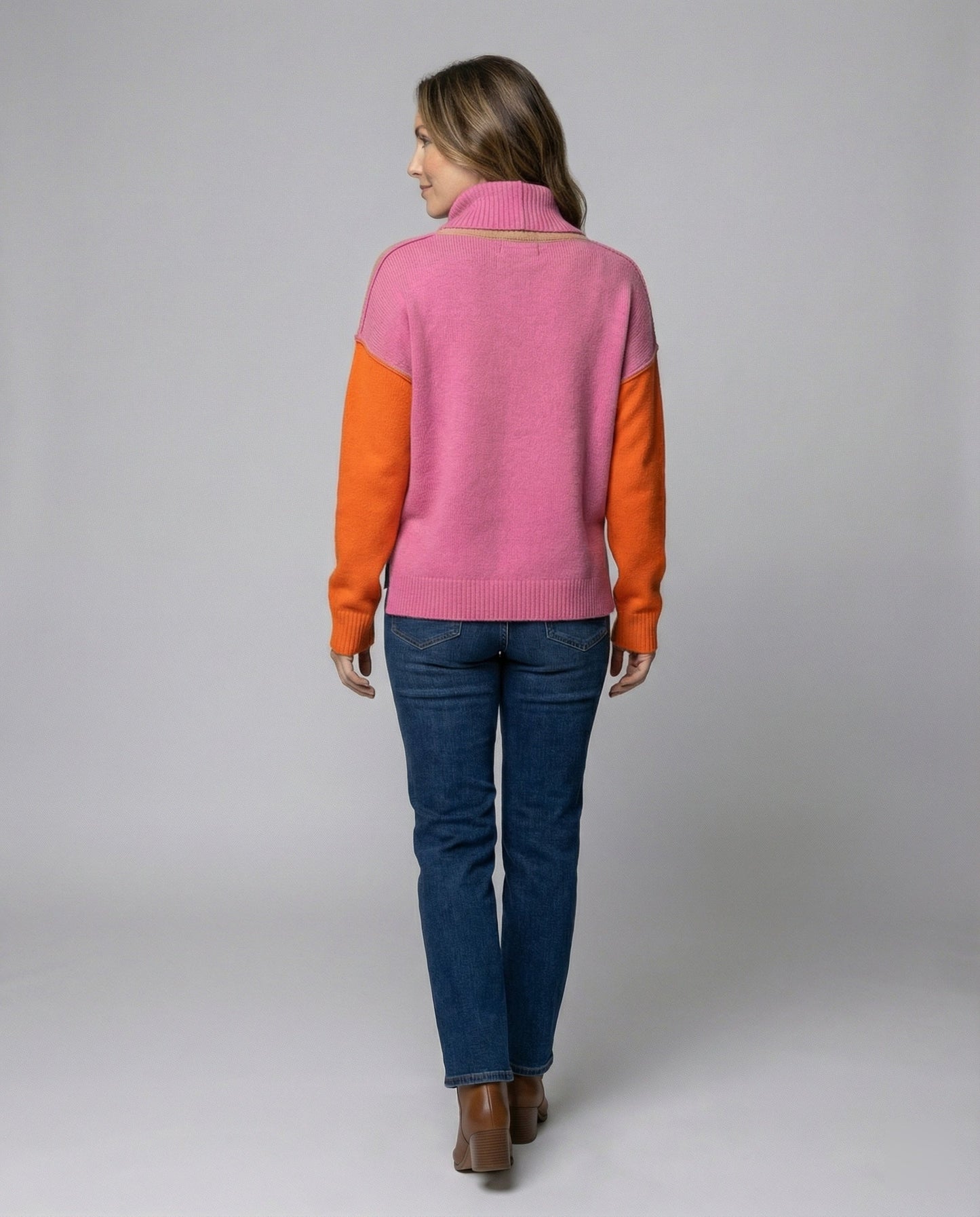 Lässiger Rollkragenpullover Bequem Casual