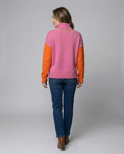 Lässiger Rollkragenpullover Bequem Casual