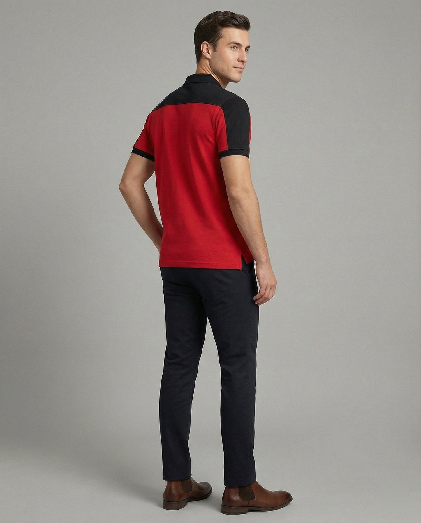 Herren Poloshirt Kontrastkragen Modern Slimfit - BerlinGlamour