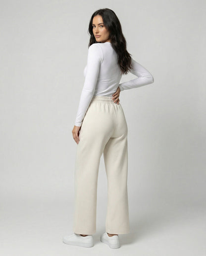 Weite Damen Stoffhose Bequem Elastisch Komfort