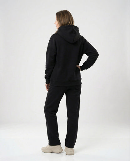 Damen Sweatanzug Hochkragen Sportlich Bequem