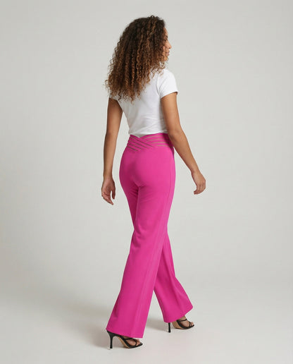 Damen Palazzo-Hose Weit Bequem Mit Cut-Outs Trendy - BerlinGlamour