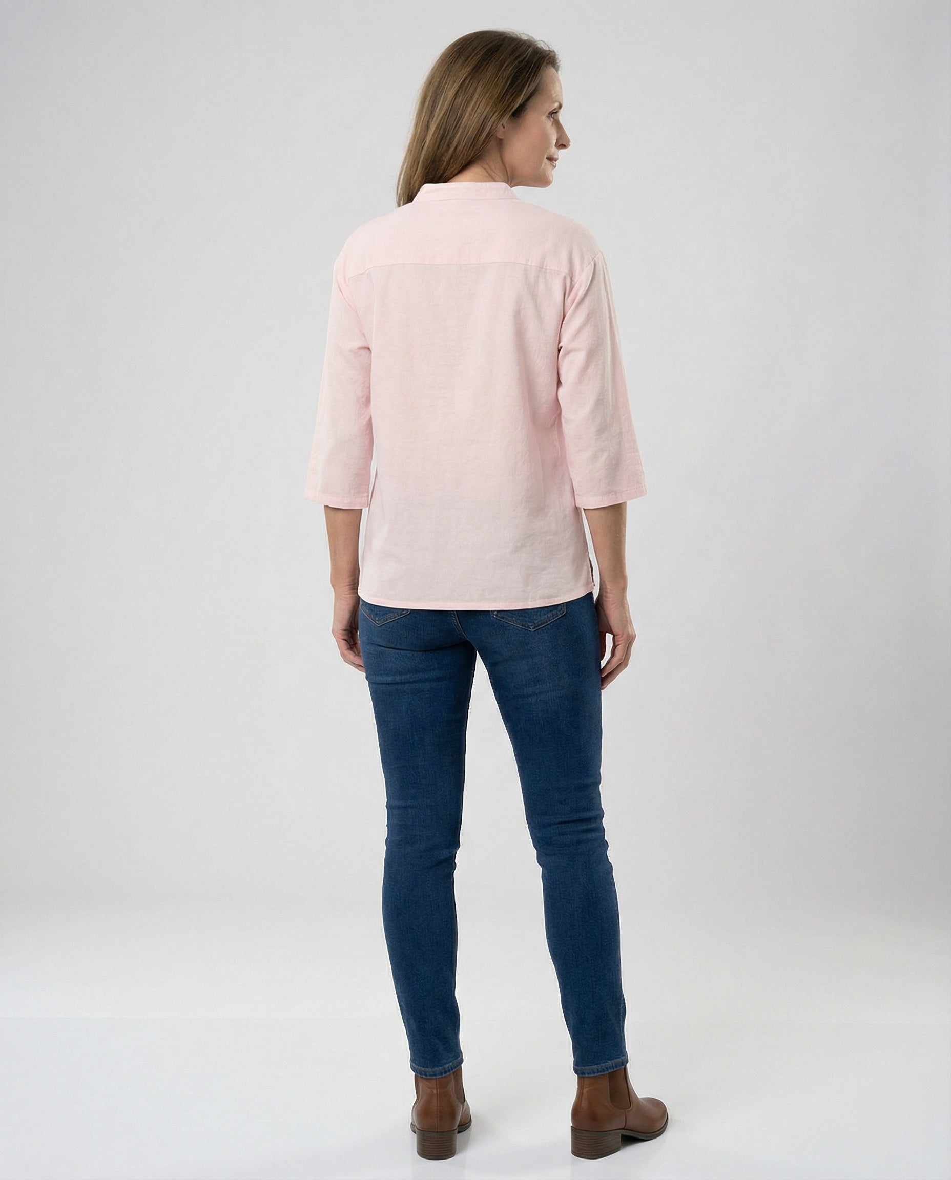 Elegante Damen Bluse Stehkragen Modern - BerlinGlamour