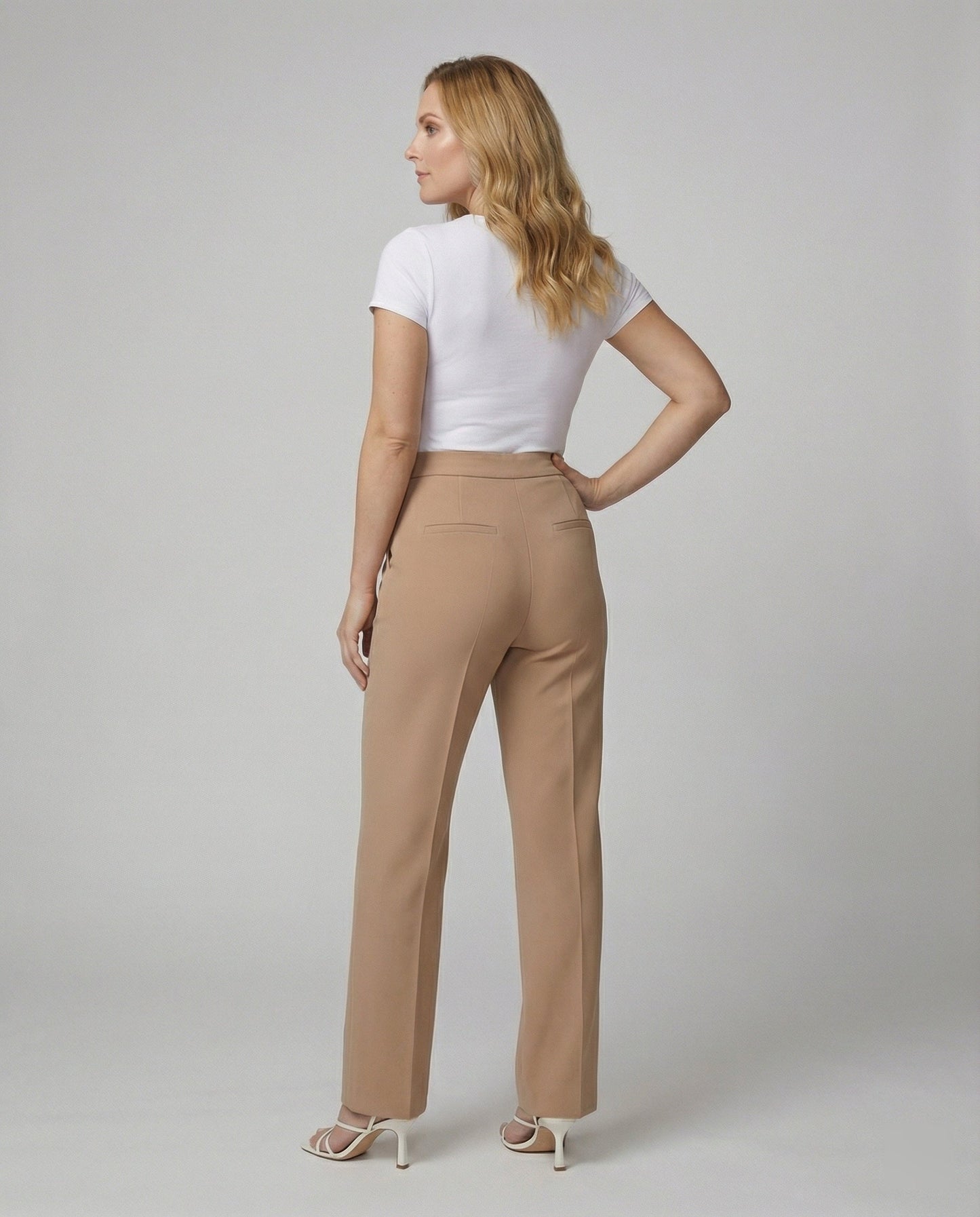 Modische Damen Anzughose Elegant Schwarz