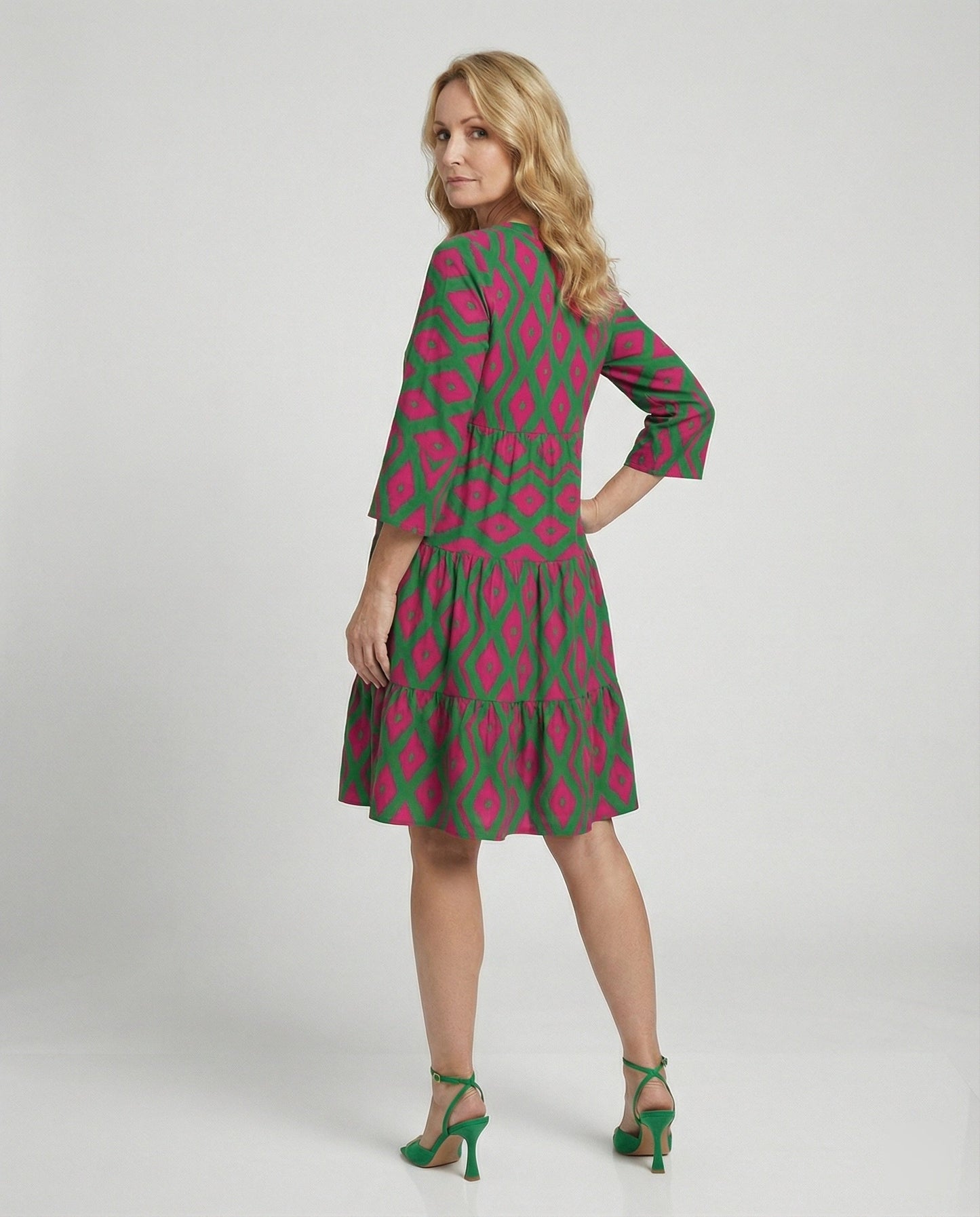 Sommerkleid Damen Leicht und Luftig Blumenprint