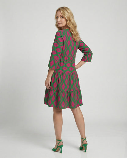 Sommerkleid Damen Leicht und Luftig Blumenprint