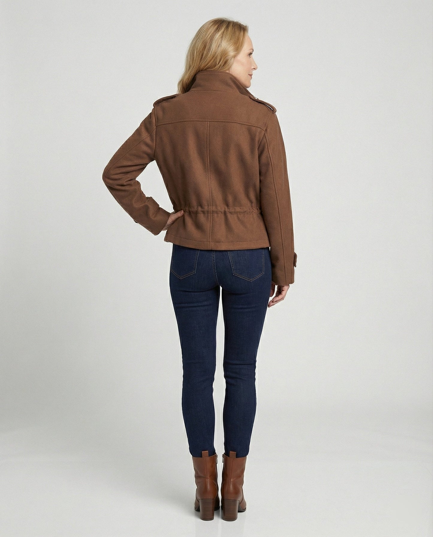 Damen Freizeitjacke Tailliert mit Taschen Modern