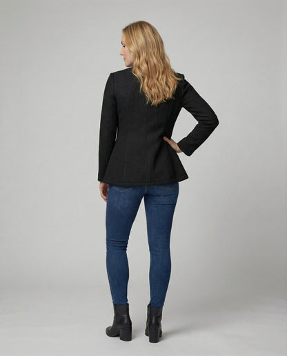 Ärmellose Damen Blazer Hahnentritt Style