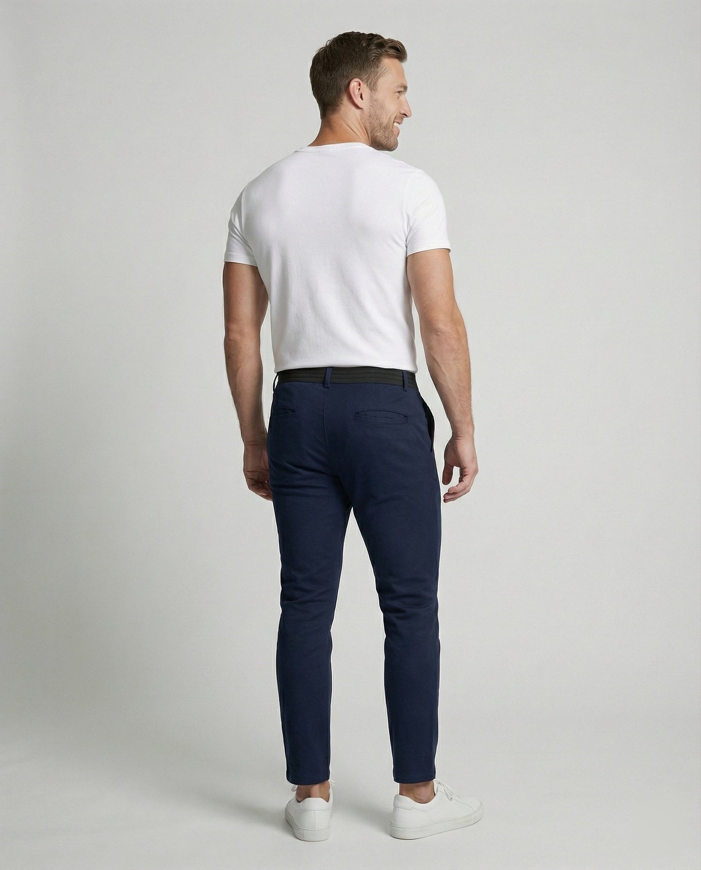 Herren Chino Hose Slim Fit Körpernah