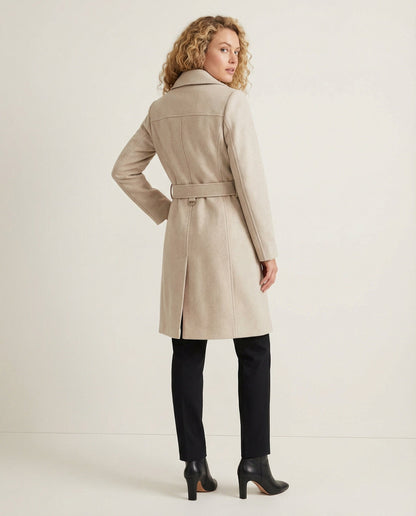 Eleganter Damen Trenchcoat Mit Gürtel Modern