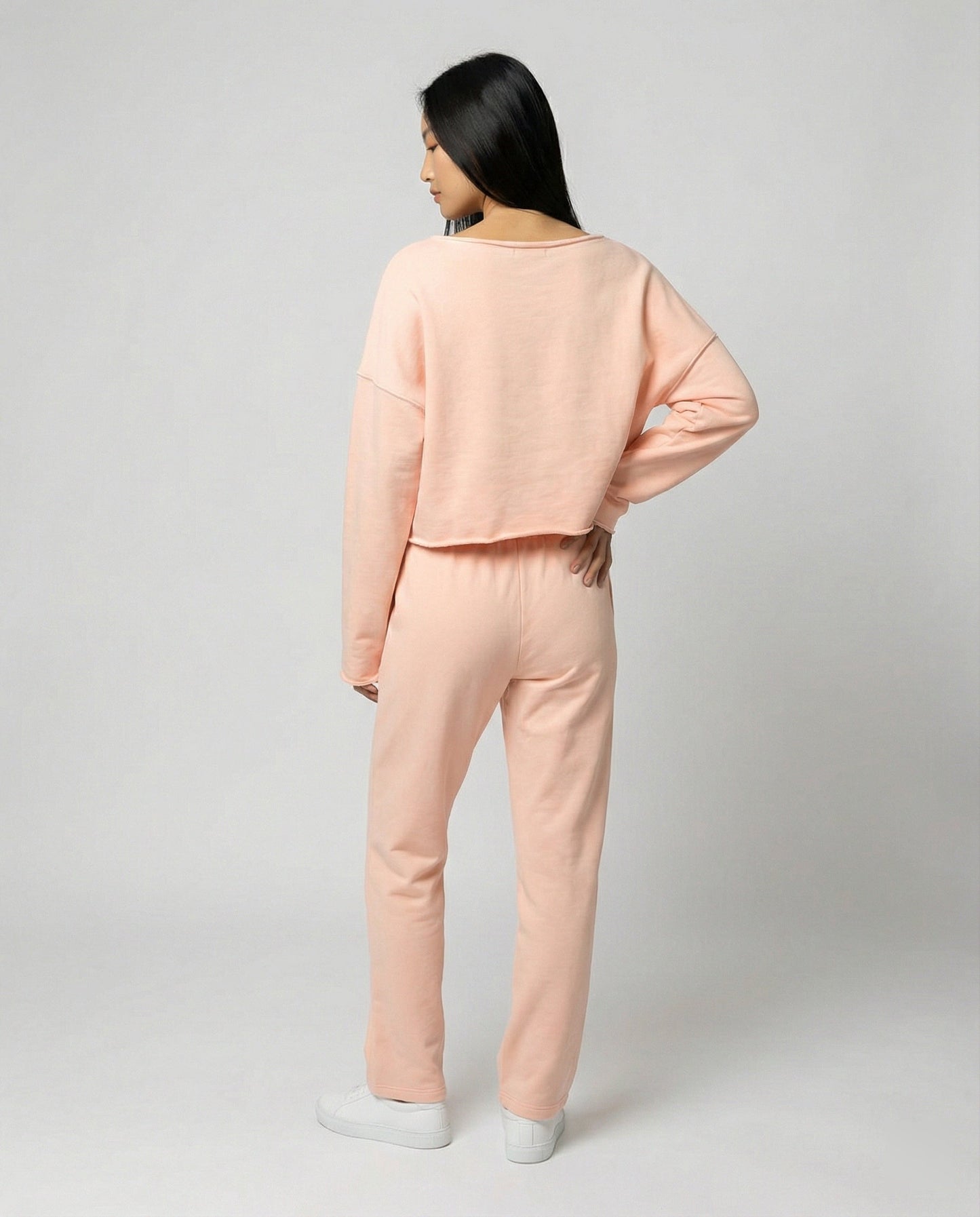 Damen Sweatshirt Set Bequem Weite Hose Casual