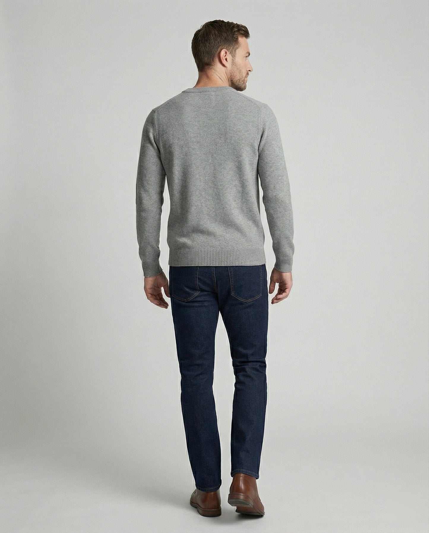 V-Ausschnitt Pullover Damen Baumwoll Weich