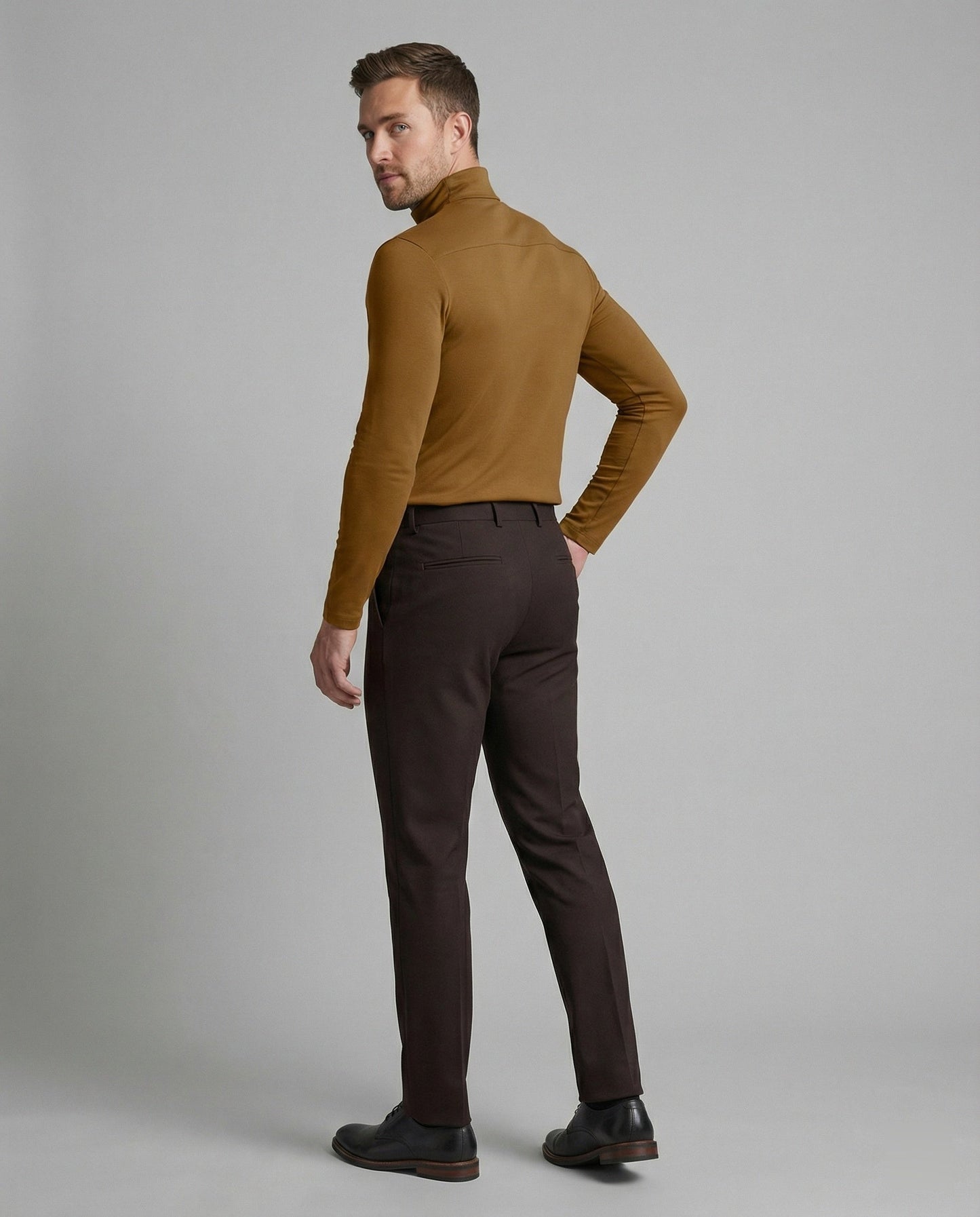 Herren Rollkragenpullover Warm Hochwertig