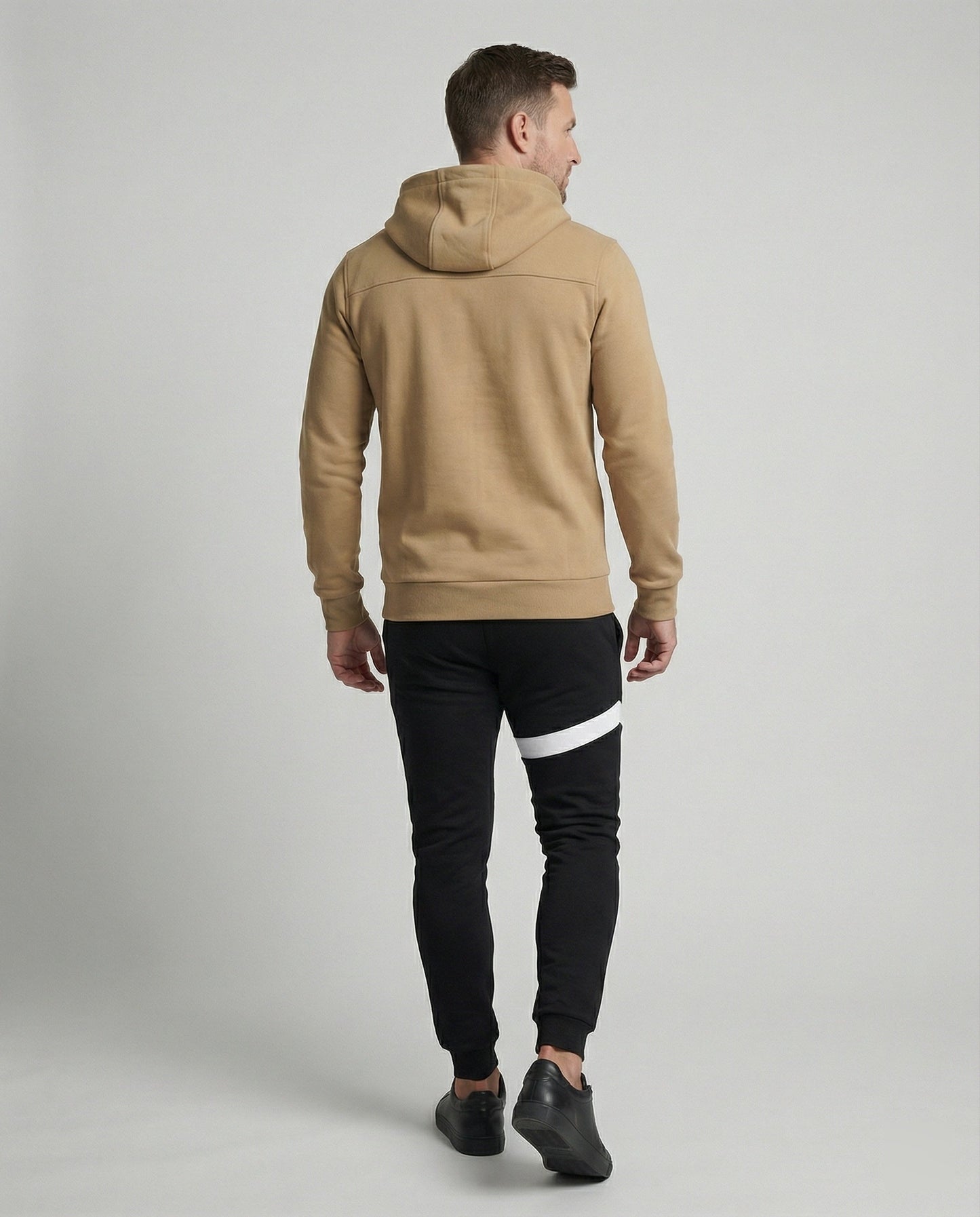 Herren Sportset Hoodie Jogginghose Grau Komfort
