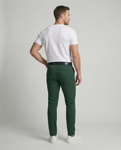 Herren Slimfit Hosen Bequem Chinohose Modern - BerlinGlamour