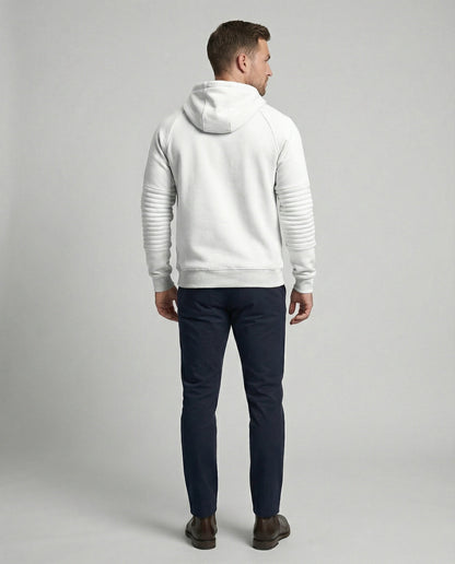 Herren Hoodie Sportlich Mit Reißverschluss Taschen