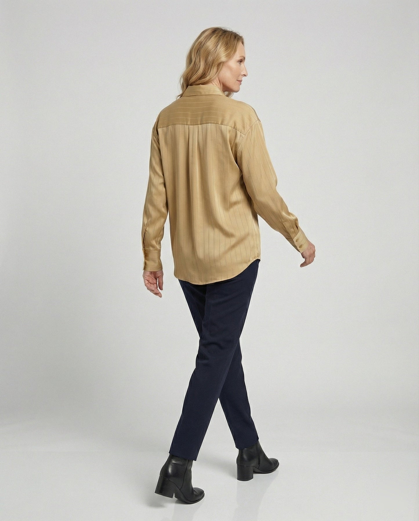 Damen Bluse Streifenmuster Elegant Damenoberteil