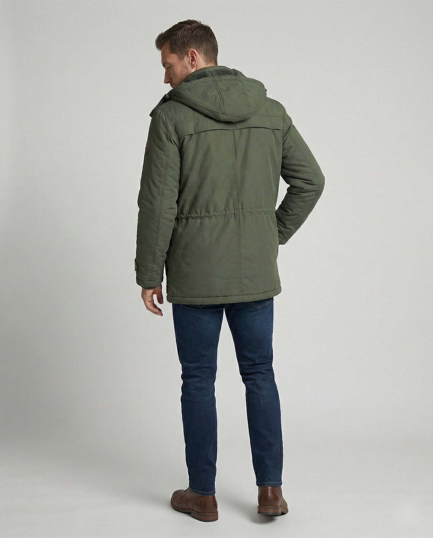 Herrenjacke Gepolstert Lässig Warm