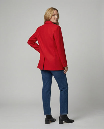 Moderner Anzug Blazer Lockere Fit Unregelmäßiges Design
