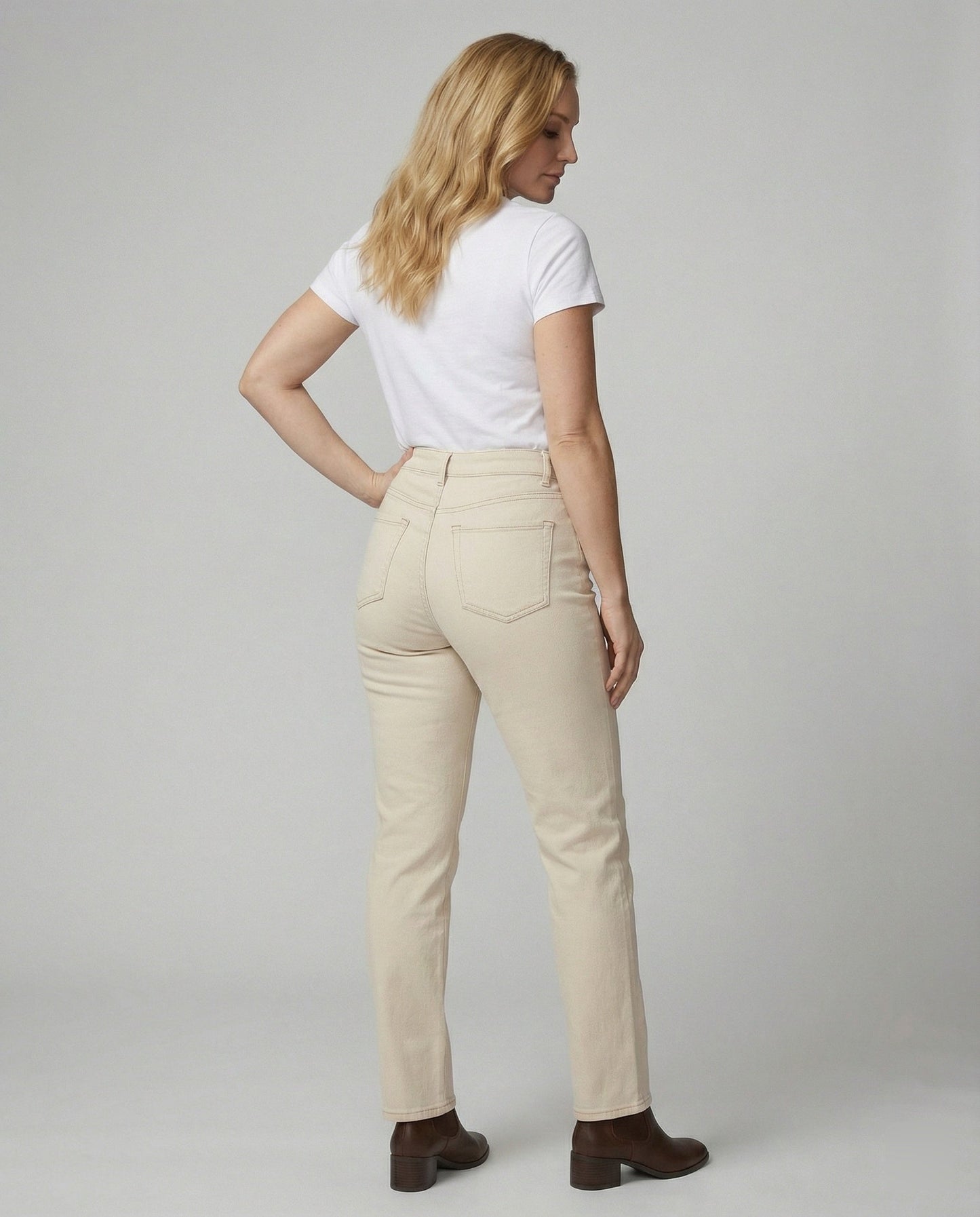 Schmale Damen Stoffhose Elegant Slim Fit