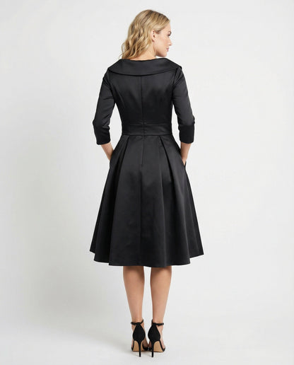 Chices Wickelkleid Mit Weitem Kragen Damen