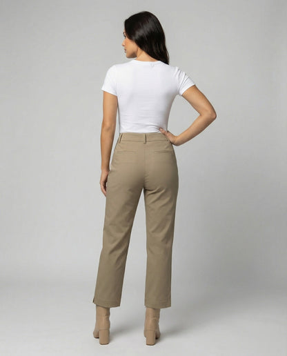 Damen Stoffhose Bequem Modern Alltagskleidung