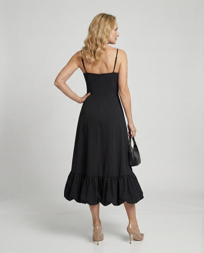 Damen Maxikleid mit dünnen Trägern Sommer