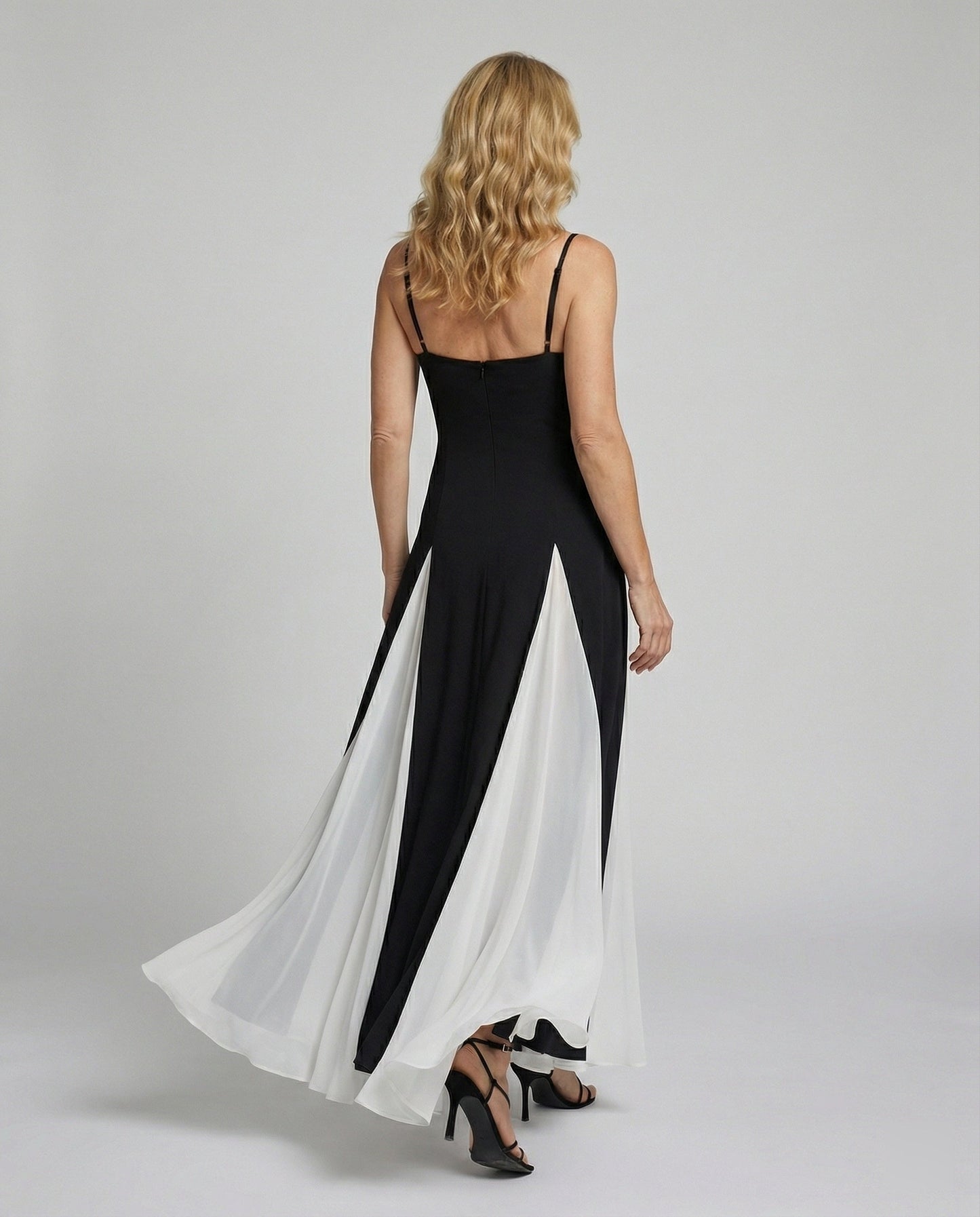 Damen Maxikleid Elegant Lang mit Schlitz