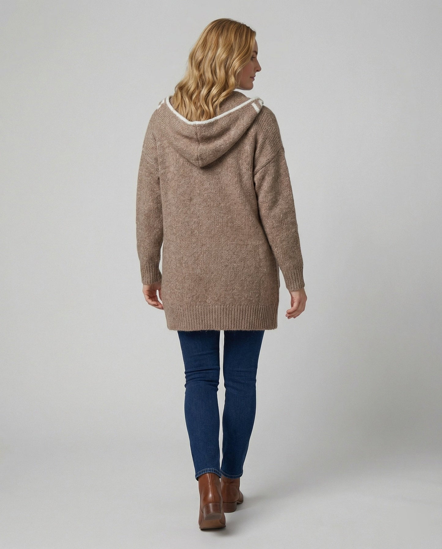 Übergrößer Pullover Dicker Statement Druck Trendy