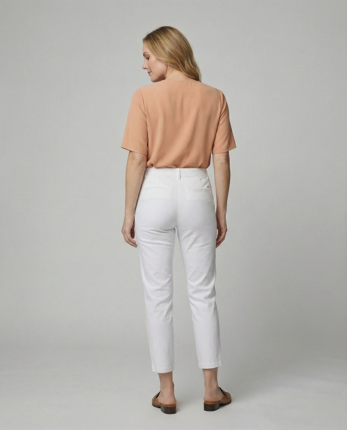 Damen Chino Hose Slim Fit Hochwerder
