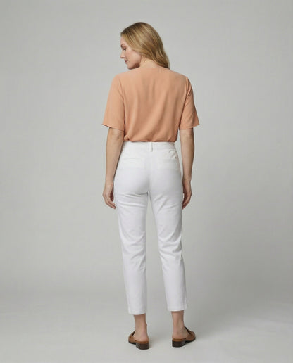 Damen Chino Hose Slim Fit Hochwerder