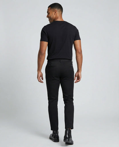 Herren Slimfit Hose Anzughose Mit Taschen