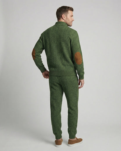 Herren Strickanzug Stehkragen Langarm Modern
