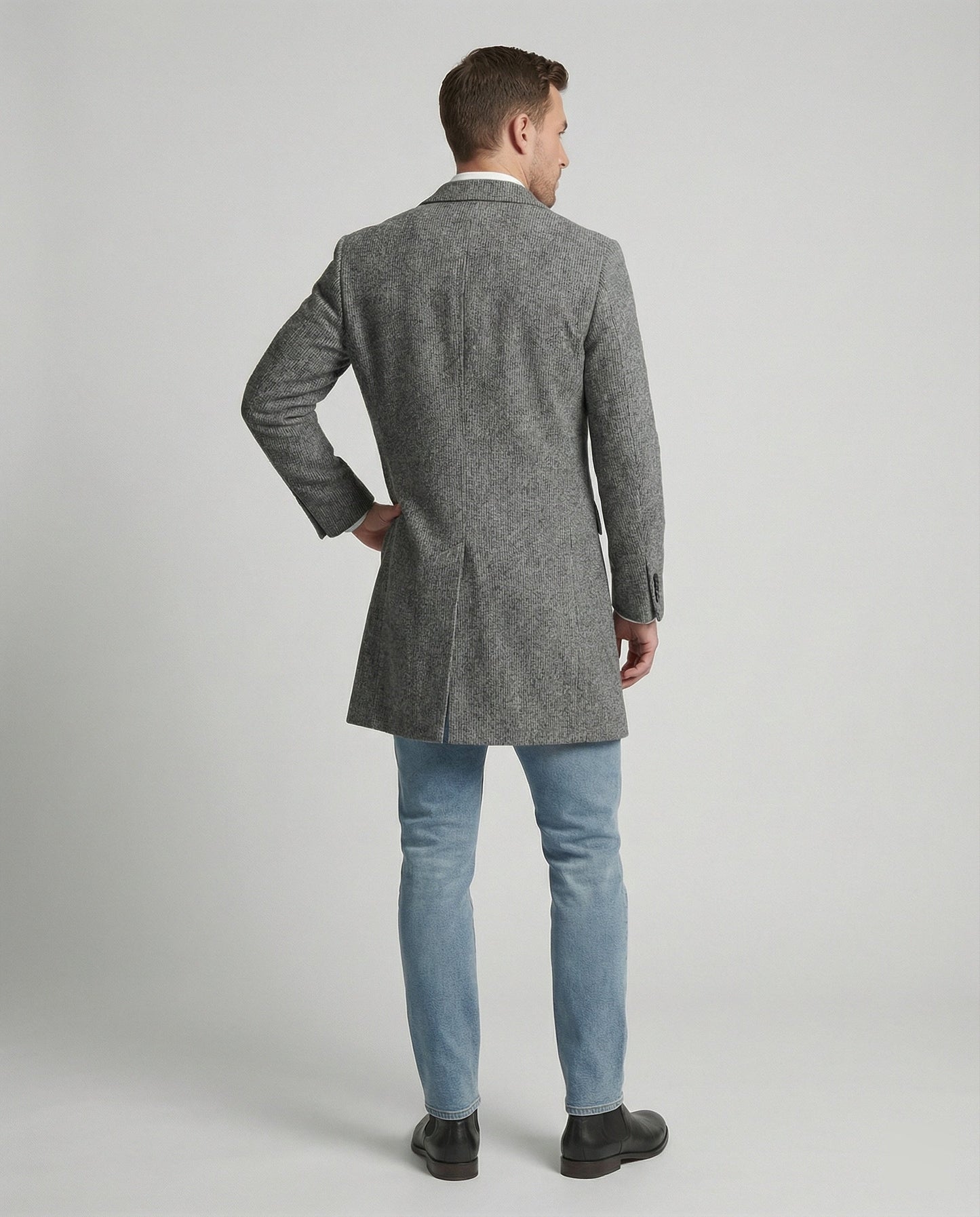 Herren Mantel Winter Elegant Lang