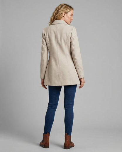 Damen Blazer Lang Elegant Tailliert Modern
