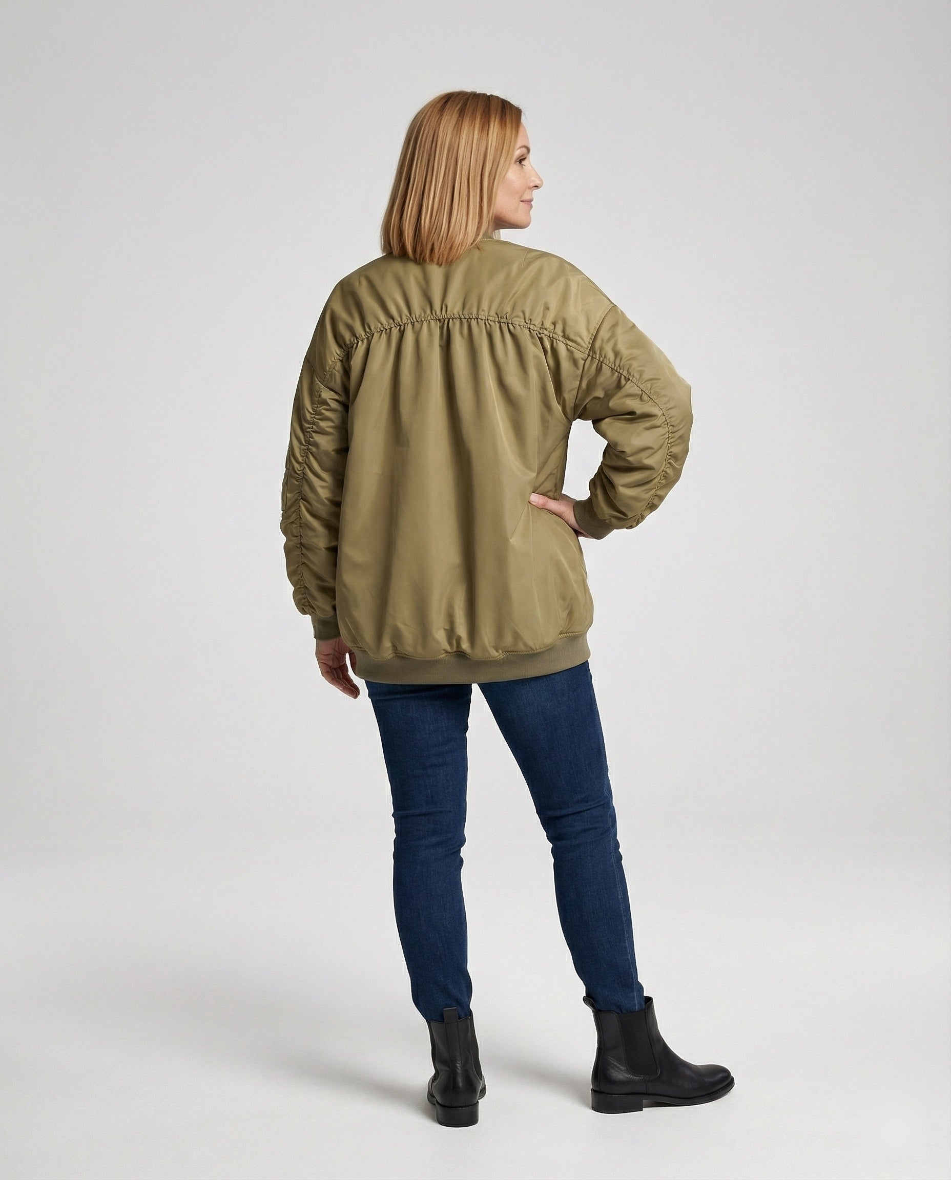 Damen Bomberjacke Gefüttert Warm Winter - BerlinGlamour