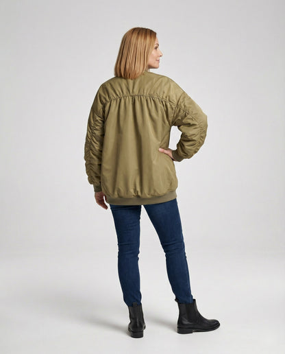 Damen Bomberjacke Gefüttert Warm Winter - BerlinGlamour