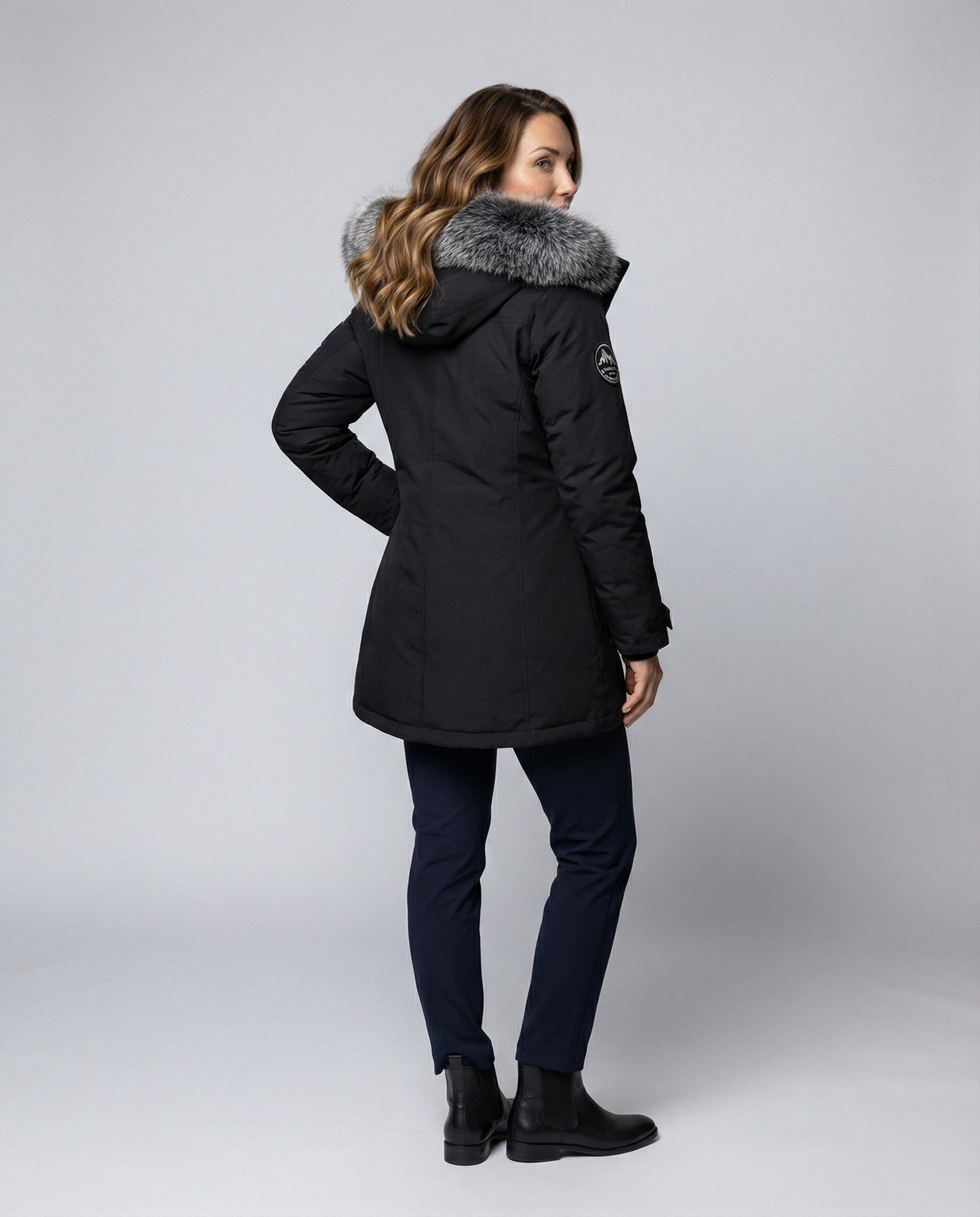 Langer Damen Wintermantel Modern
