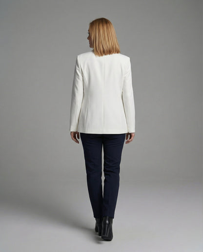 Elegante Damen Blazerjacke Asymmetrisch Modern