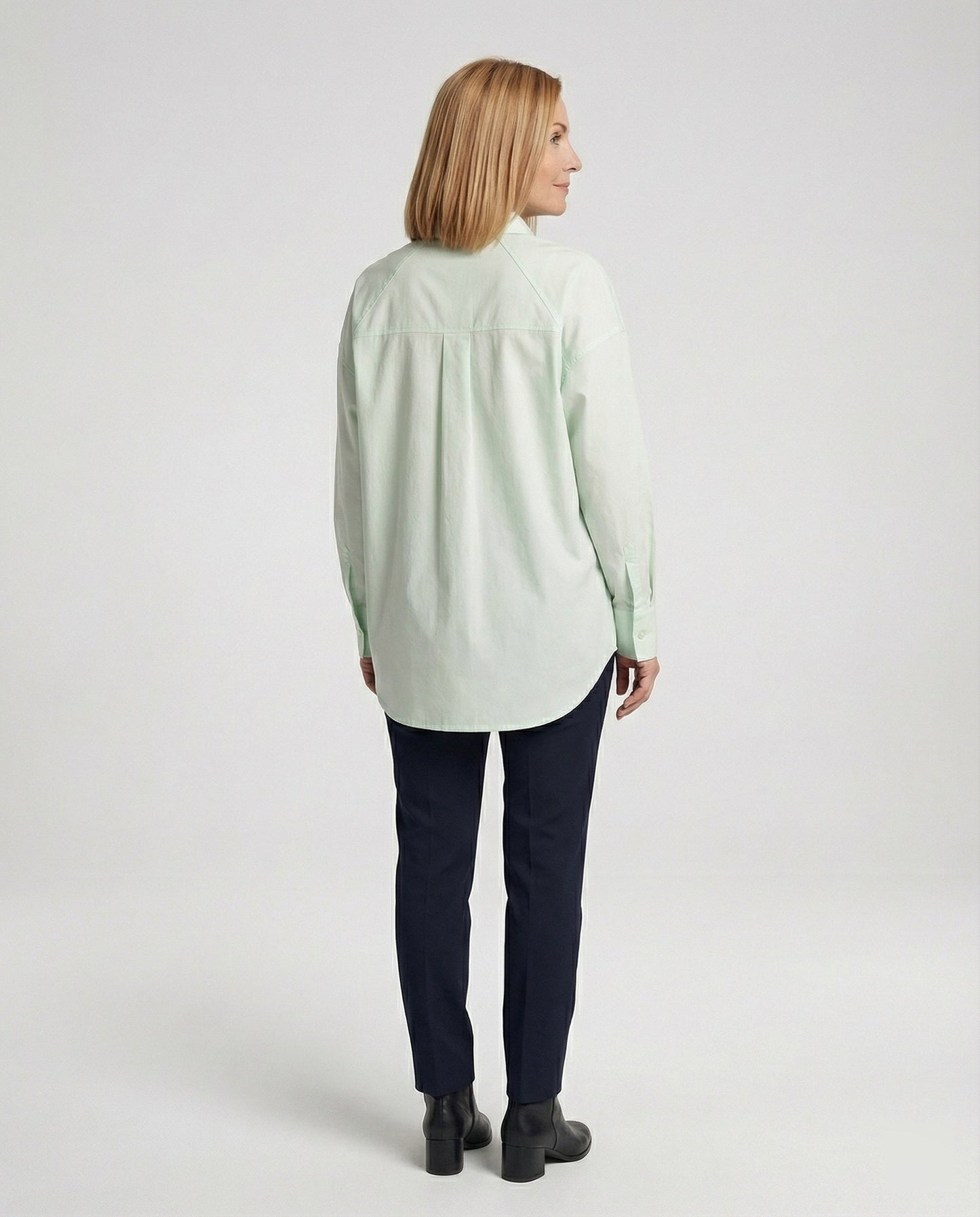 Damen Hemdbluse Oversized Baumwolle Bequem