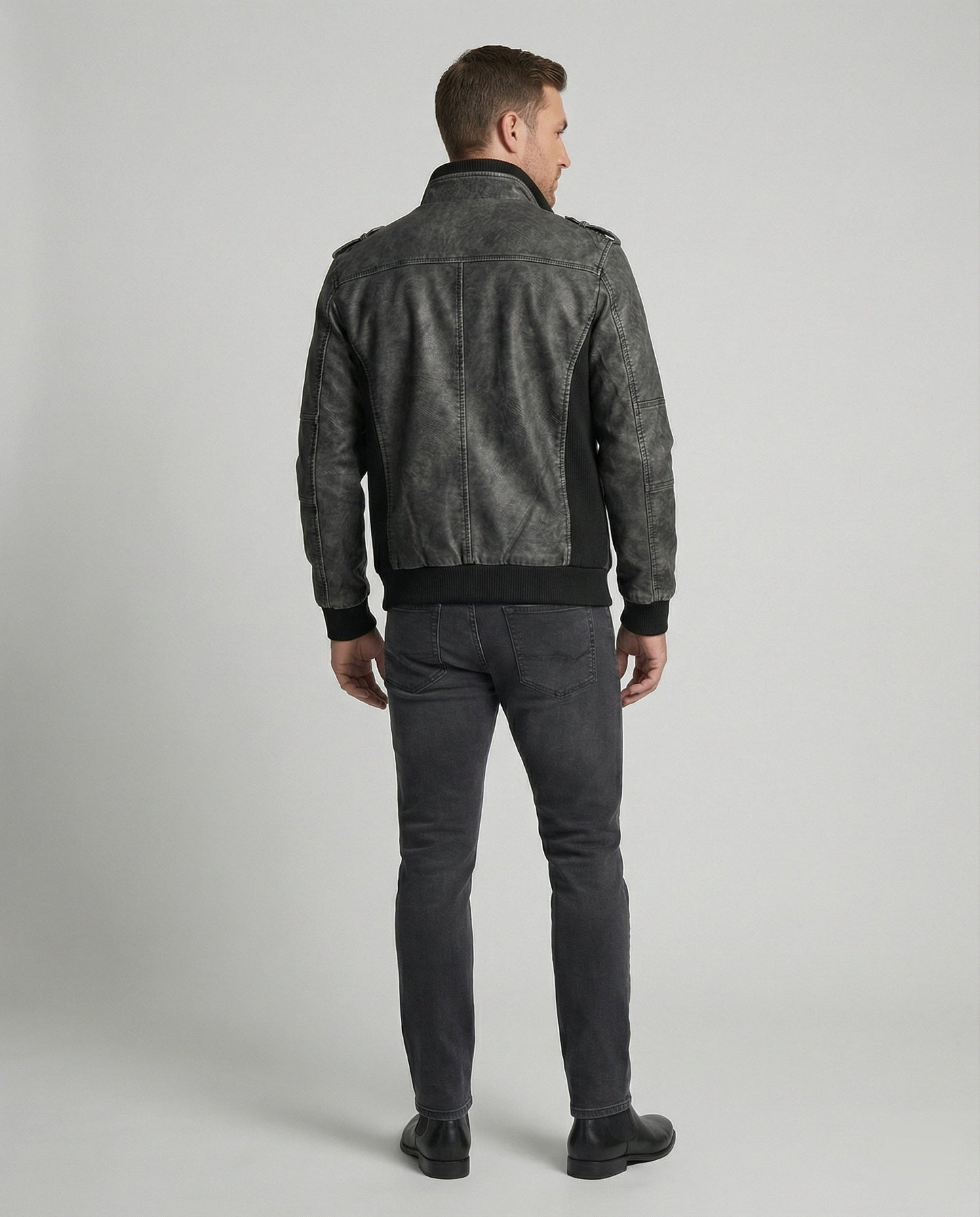 Herrenjacke Leder Premium Modern