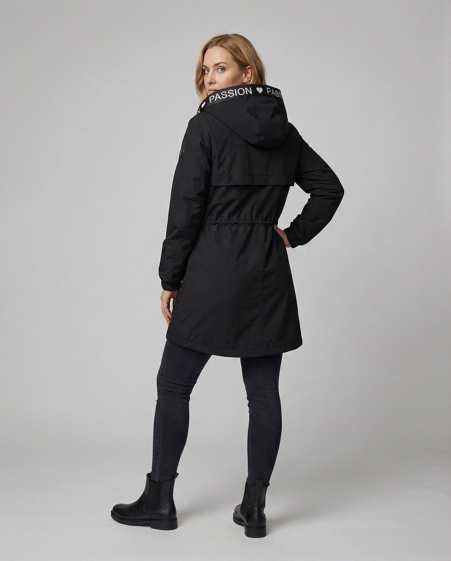 Lederjacke Lässig Reißverschluss Modern