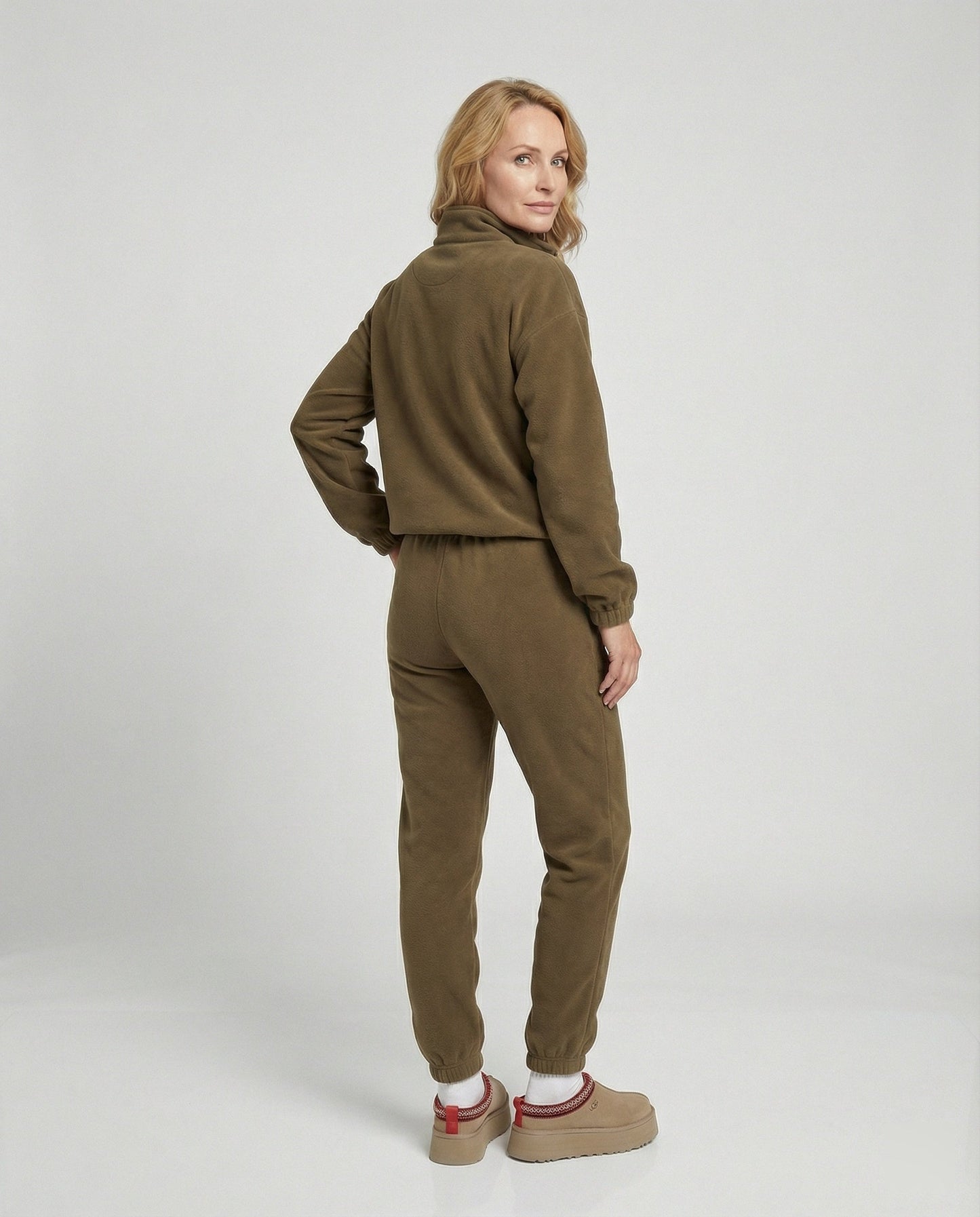 Damen Freizeitanzug Stehkragen Sportlich Modern - BerlinGlamour