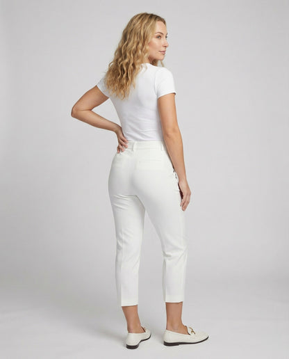 Damen Stoffhose Kurz Modisch Geschnitten Sommer
