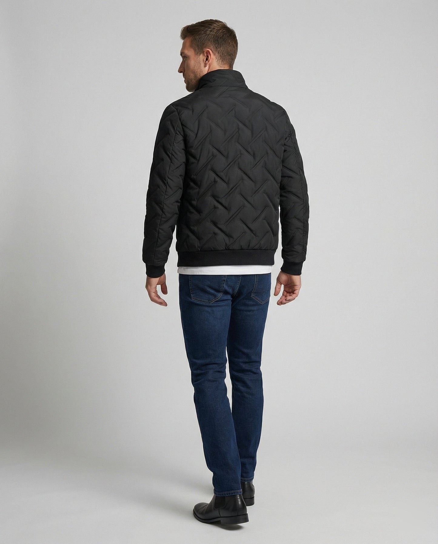 Herren Winterjacke Wattierte Isolierung Warm