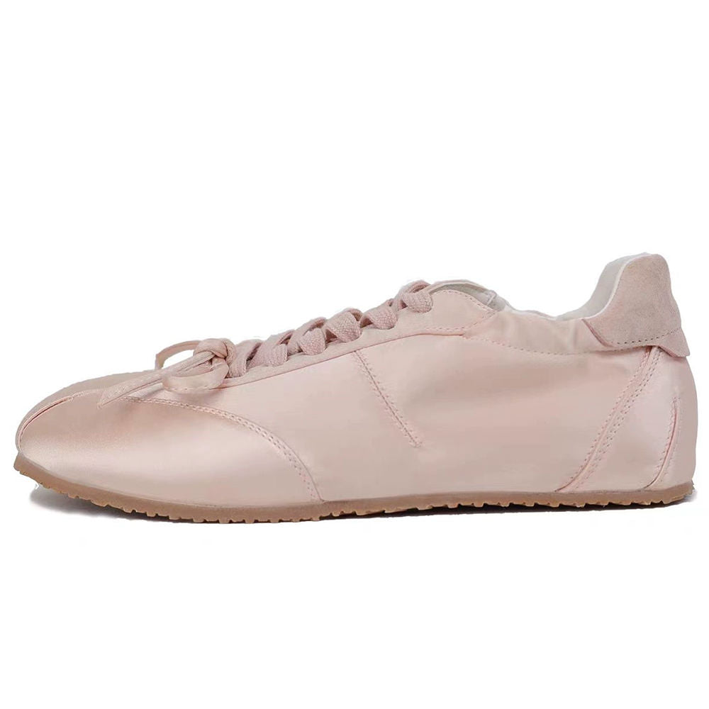 Damen Sneaker Ballett Look Elegant Schuhe