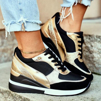 Frauen Turnschuhe Modisch Weiße Sneaker Damenschuhe