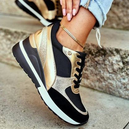 Frauen Turnschuhe Modisch Weiße Sneaker Damenschuhe - BerlinGlamour