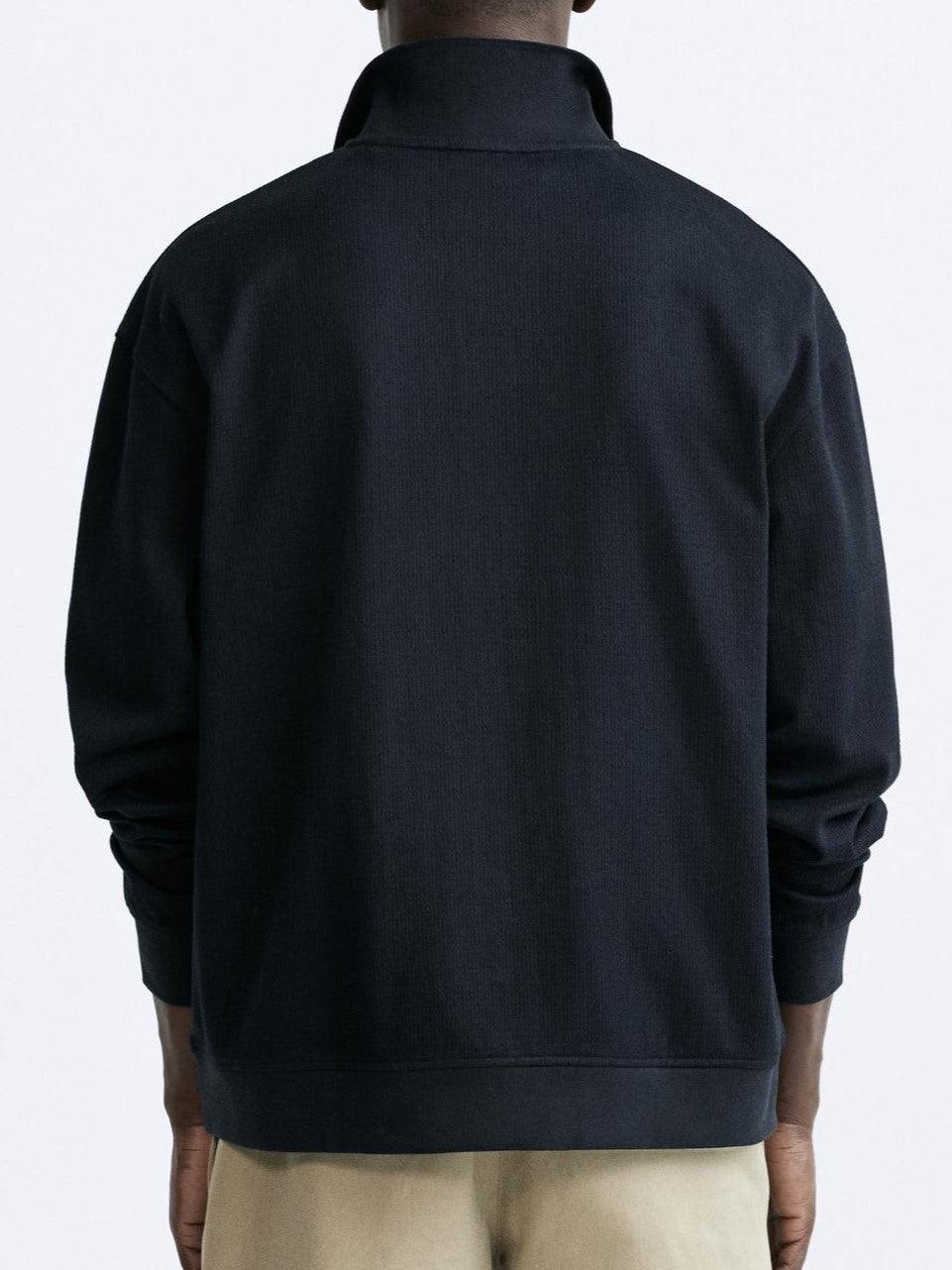 Beiger Pullover Polokragen Eleganter Lässig Stil
