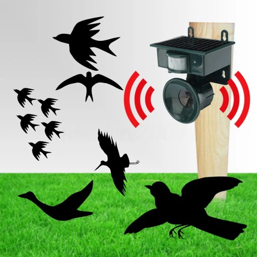 Vogelscheuche Bewegungsmelder Außen Vogelabwehr Modern